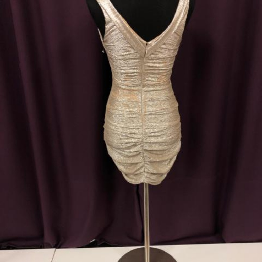Express Silver Rushing Dress - Picture 2 of 2